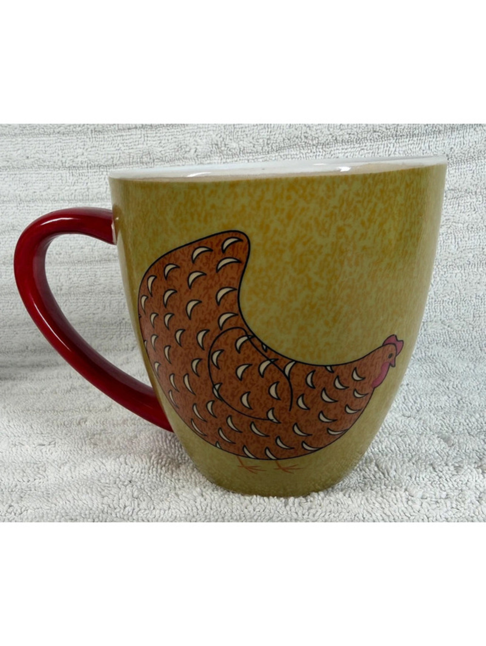 Coldwater Creek Ceramic Coffee Mug with Hen Design